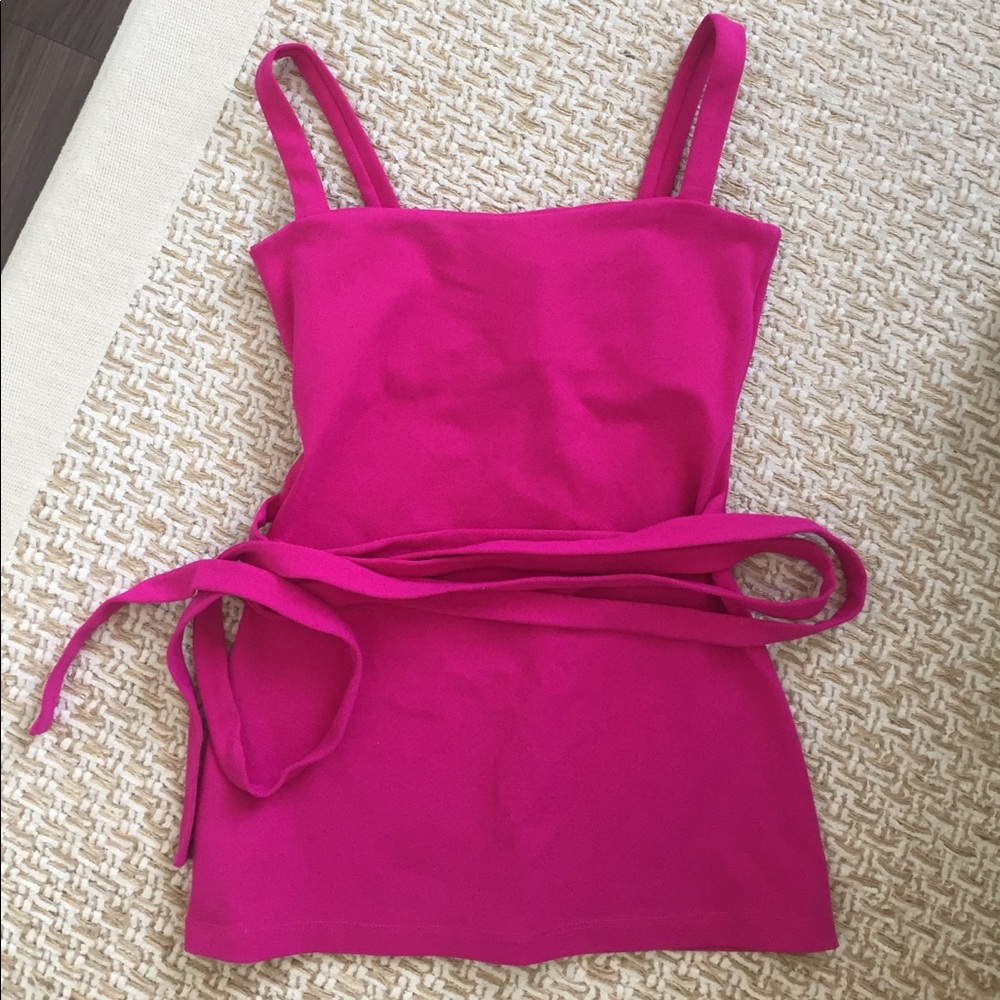 Susana Monoco ballet wrap tank